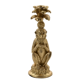 Gold Monkey Candle Holder