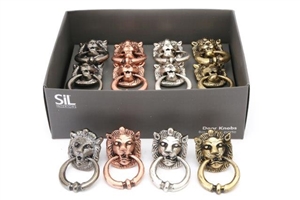 Novelty Lion Head Door Knob 7cm 4 Assorted Colours