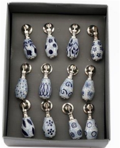 Blue And White Drawer Pull SOLD IN 12's