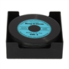 DUE MAY Musicology Set Of 6 Glass Record Coasters 10.6cm