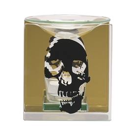 Black Skull Glass Oil/Wax Warmer