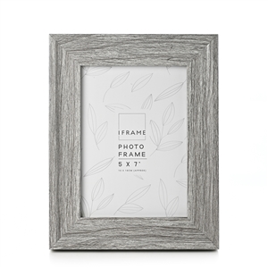 Iframe Grey Wood Frame 5x7