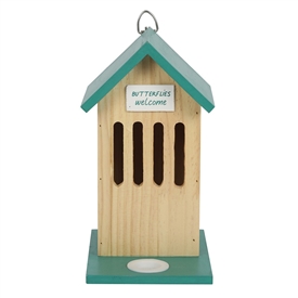 Wooden Butterfly House 23cm