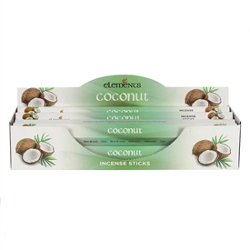 Elements Coconut Incense Sticks x6 Tubes