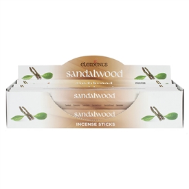 Elements Sandalwood Incense Sticks x6 Tubes