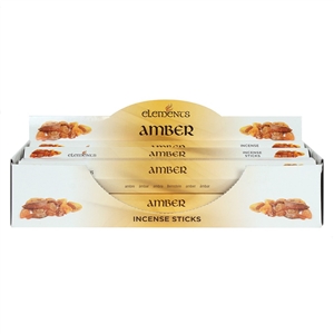 Elements Amber Incense Sticks x6 Tubes