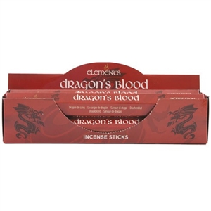 Elements Dragons Blood Incense Sticks x6 Tubes