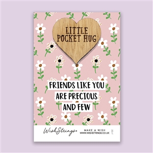 Wishstrings Hug Heart Token - Friends Precious