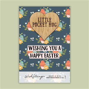 Wishstrings Hug Heart Token - Wishing A Happy Easter(50% OFF SPECIAL OFFER)