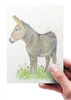 A6 Eco Card - Floral Ear Donkey