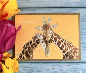 A6 Eco Card - Love You Giraffe