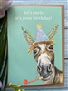 A6 Eco Card - Birthday Party Donkey