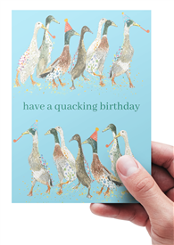 A6 Eco Card - Quacking Birthday