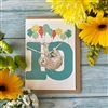 A6 Eco Card - Number 10 With Sloth