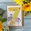 A6 Eco Card - Number 7 With Zebra