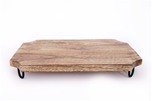 Wood Chopping Board On Legs 40cm