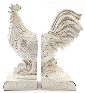 Rooster Book Ends 24cm