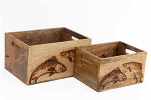 Crates - Salmon Set Of 2