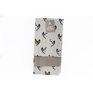 Chicken Pk 3 Tea Towels