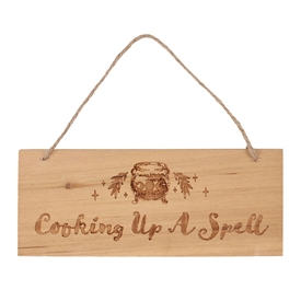 Cooking Up Spell Engraved Hanging Sign 20cm