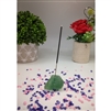 Real Crystal Incense Stick Holder - Green Flourite