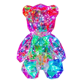 DUE EARLY/MID JUNE Glitz Buddies - Sparkle Interactive LED USB Light - Bear 27cm