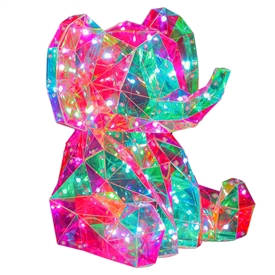 DUE EARLY/MID JUNE Glitz Buddies - Cosmic Interactive LED USB Light - Elephant 30cm