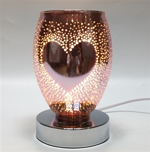 Touch Sensitive 3D Heart Aroma Lamp