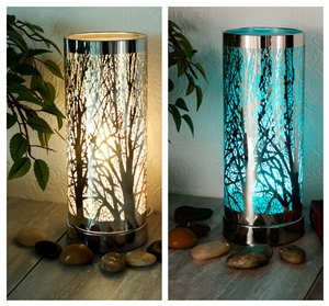 Colour Changing LED Aroma Lamp - Silver Tree