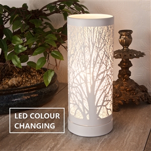 Colour Changing LED Aroma Lamp - White Tree