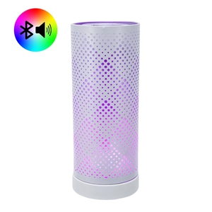 Bluetooth Speaker LED Aroma Lamp - White