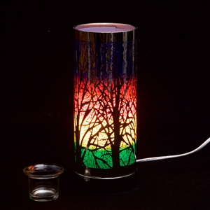 Rainbow And Silver Aroma Lamp 26cm