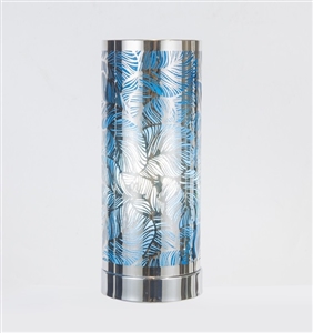 Silver & Blue Touch Sensitive Aroma Lamp 26cm