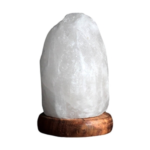 White Himalayan Salt Lamp Mini USB 7cm