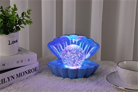 Sea Shell LED Glitter Lamp