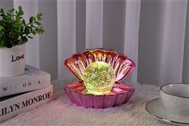 Sea Shell LED Glitter Lamp