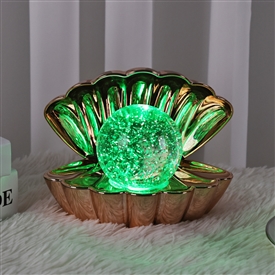 Sea Shell LED Glitter Lamp