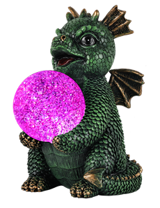 Magic Dragon With Glitter Ball - Green Laku 21cm