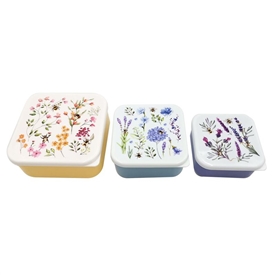 Set Of 3 Nectar Meadows Lunch Boxes 13cm