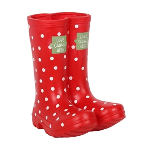Red Welly Boot Planter 21.8cm