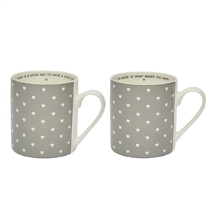 Heart Message Mug 2 Assorted