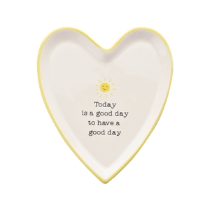 Love Life Heart Trinket Dish - Today 11cm