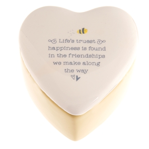 Love Life Heart Trinket Box - Friendship 7.5cm