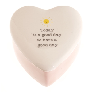 Love Life Heart Trinket Box - Today 7.5cm