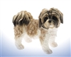 Brown & White Shihtzu 9.7cm