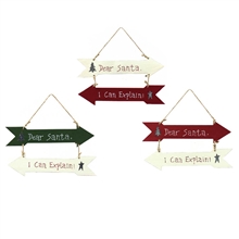 REDUCED Hanging I Can Explain Plaque 3 Assorted