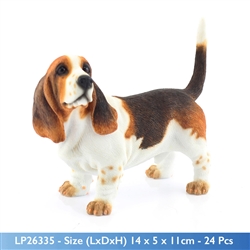 Bassett Hound Dog Figurine