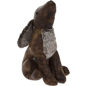 DUE FEB Faux Leather Hare Doorstop