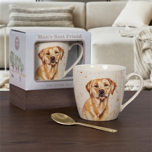 DUE END OF FEB Mans Best Friend Gold Labrador Mug