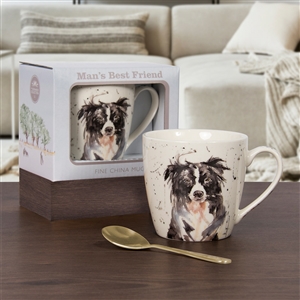 DUE END OF FEB Mans Best Friend Collie Mug